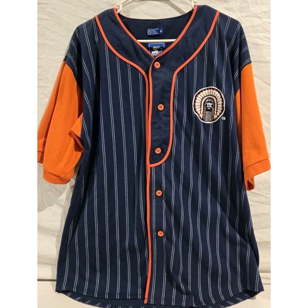 Fighting Illini Vintage Starter Baseball Jersey Mens Size Medium